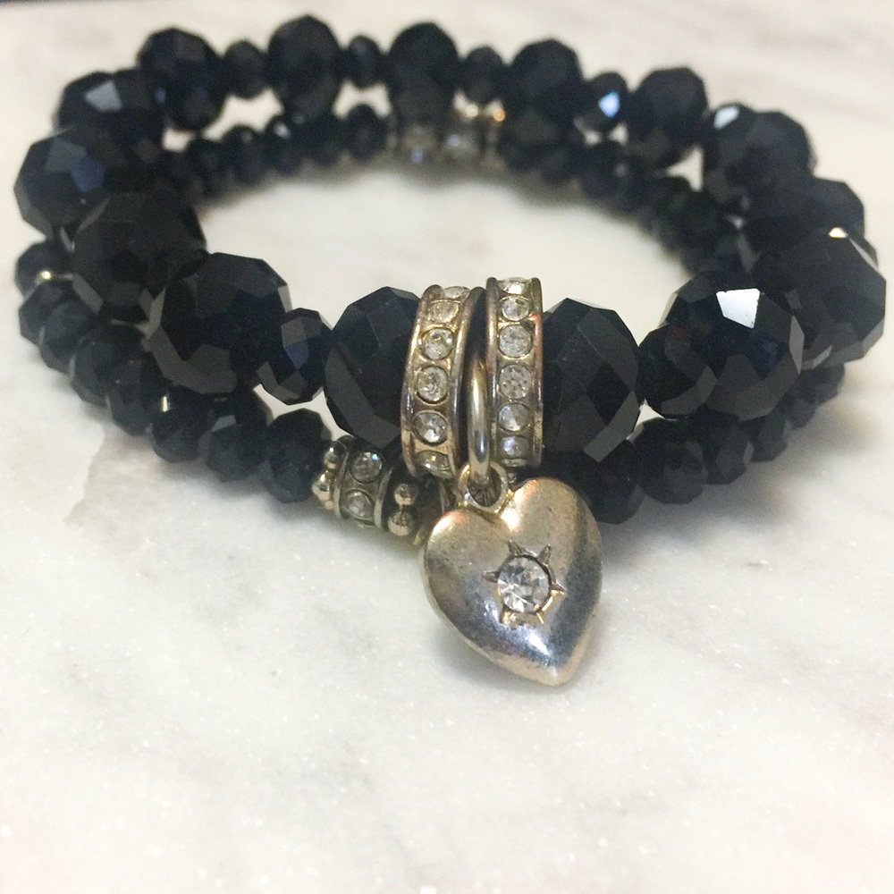 Set of 2 black bracelets
